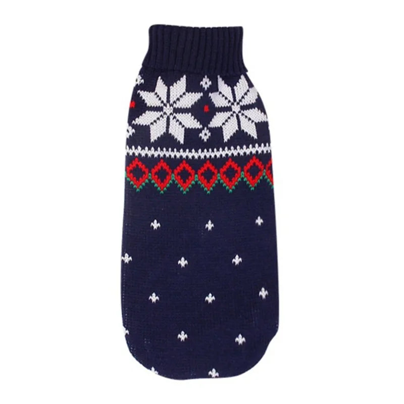 Cozy Knitted Pet Sweater - Stylish Winter Coat for Small to Medium Dogs and Cats