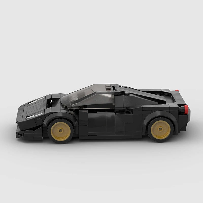 MOC Racing Car Assembly Model City Sports Car Building Block Creative Garage Toy Education Bricks Christmas Children'S Gift