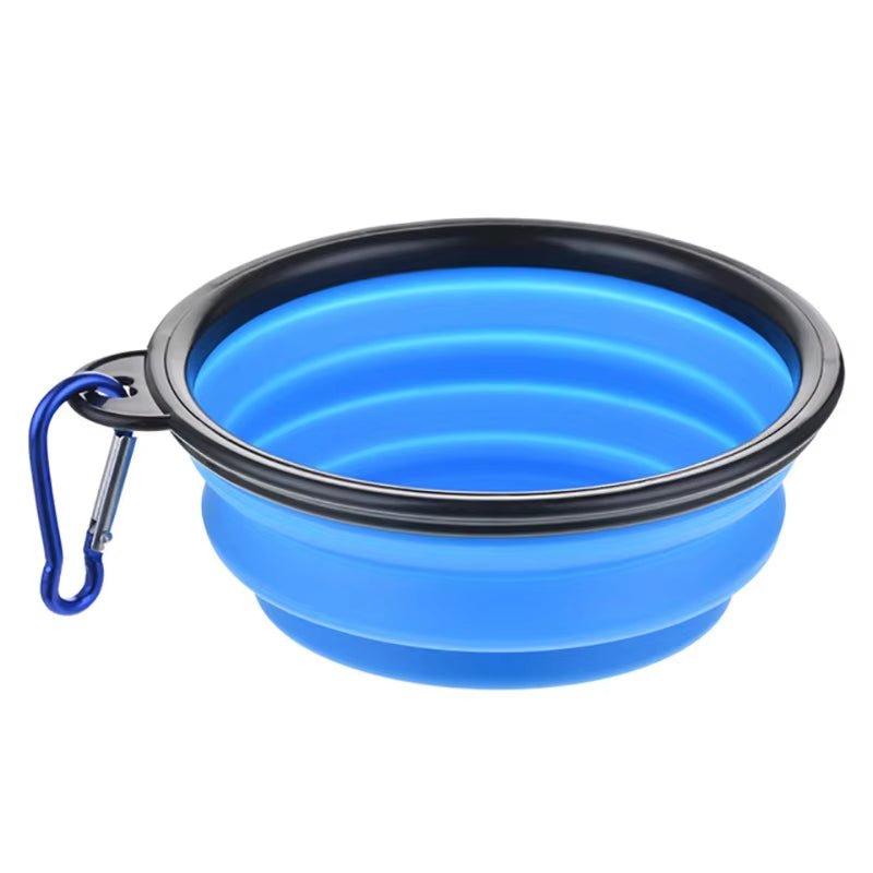 Large Collapsible Silicone Dog Bowl - Portable Travel Feeder for Pets (350/1000Ml)