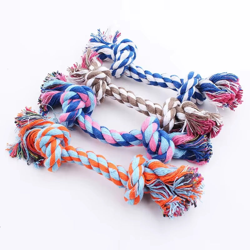 Durable Hemp Rope Knot Chew Toy for Dogs - Ideal for Teeth Cleaning and Playtime Fun!