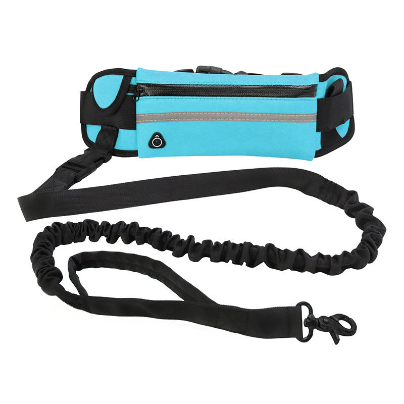 Ultimate Hands-Free Dog Leash with Shock Absorbing Bungee - Perfect for Large Dogs Up to 180lbs, Includes Phone Pocket & Water Bottle Holder!