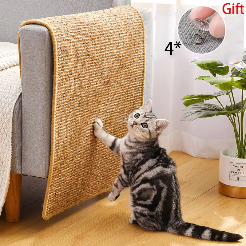 Ultimate Cat Scratcher Sisal Mat - Protect Your Furniture & Keep Your Cat's Nails Sharp!
