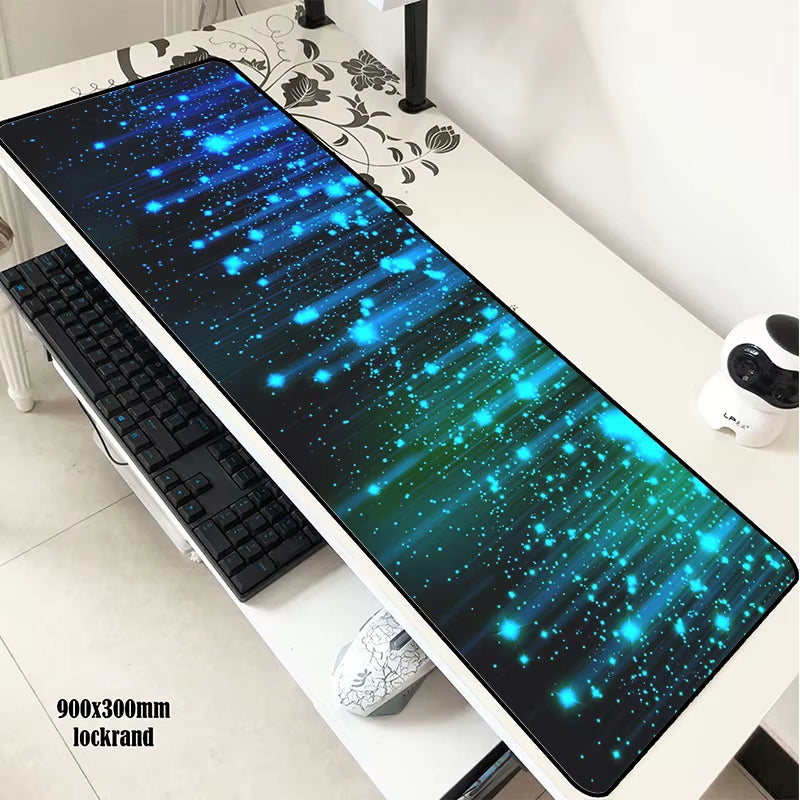 Abstract Red Mousepad Gamer 900X300X3Mm Gaming Mouse Pad Best Notebook Pc Accessories Christmas Gifts Padmouse Ergonomic Mats