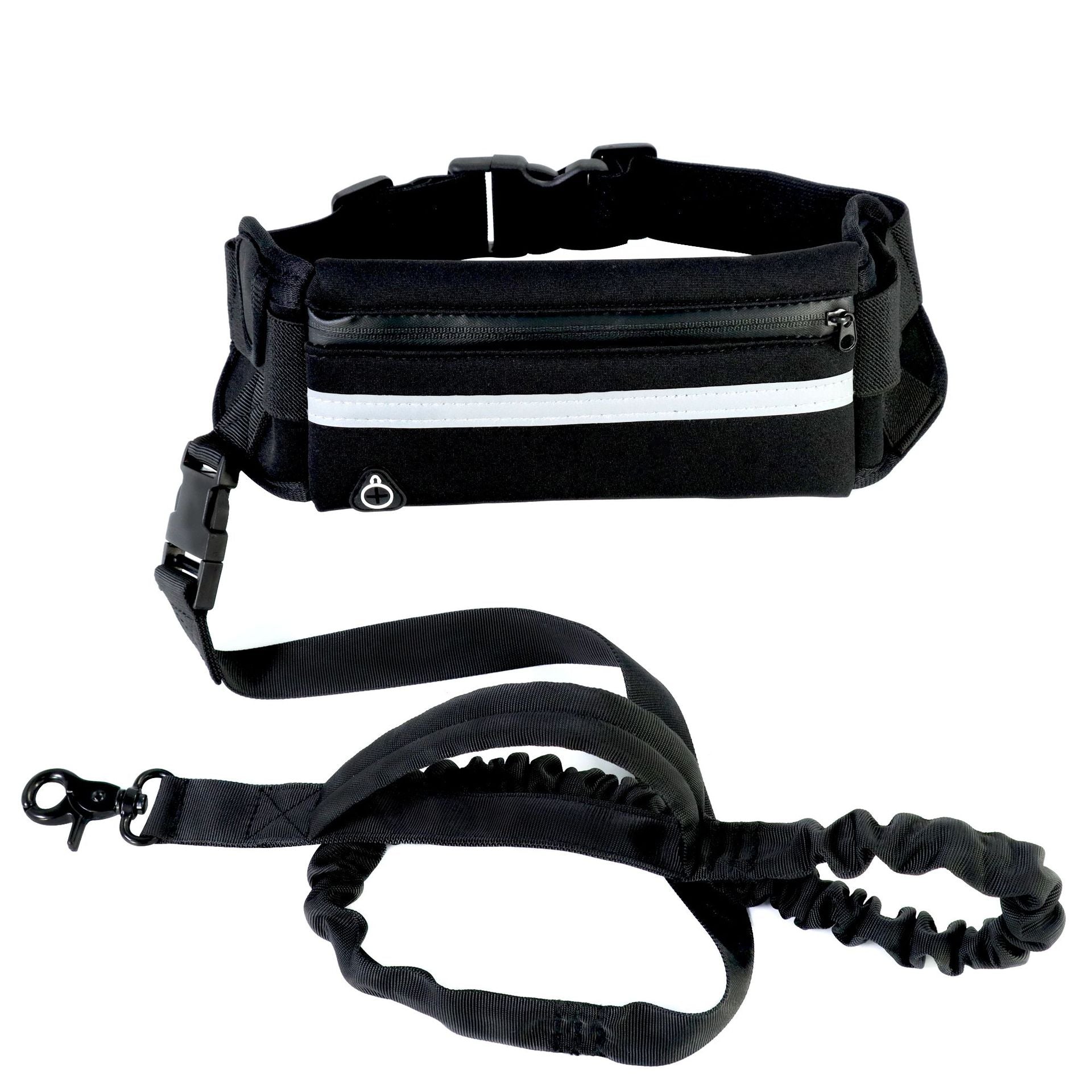 Ultimate Hands-Free Dog Leash with Shock Absorbing Bungee - Perfect for Large Dogs Up to 180lbs, Includes Phone Pocket & Water Bottle Holder!
