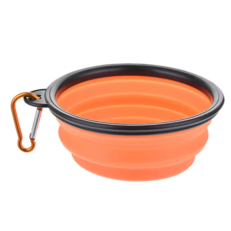 Large Collapsible Silicone Dog Bowl - Portable Travel Feeder for Pets (350/1000Ml)
