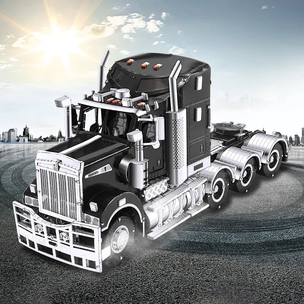 3D Metal Puzzles Trucks T909 Cars Mode Jigsaw for Adults Assembly DIY Set for Collection Birthday Gifts