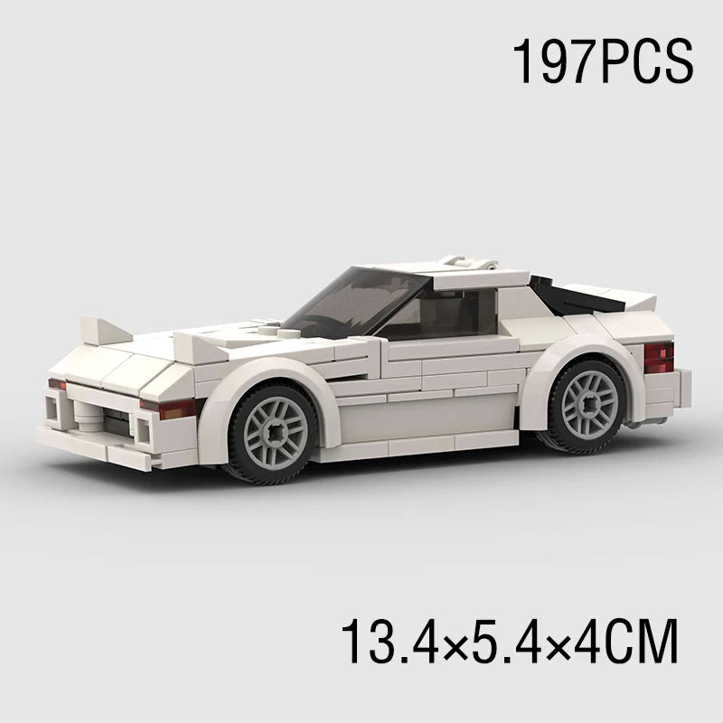 MOC Racing Car Model and Passion Building Block City Vehicle Toy Set - Christmas and Halloween Gifts