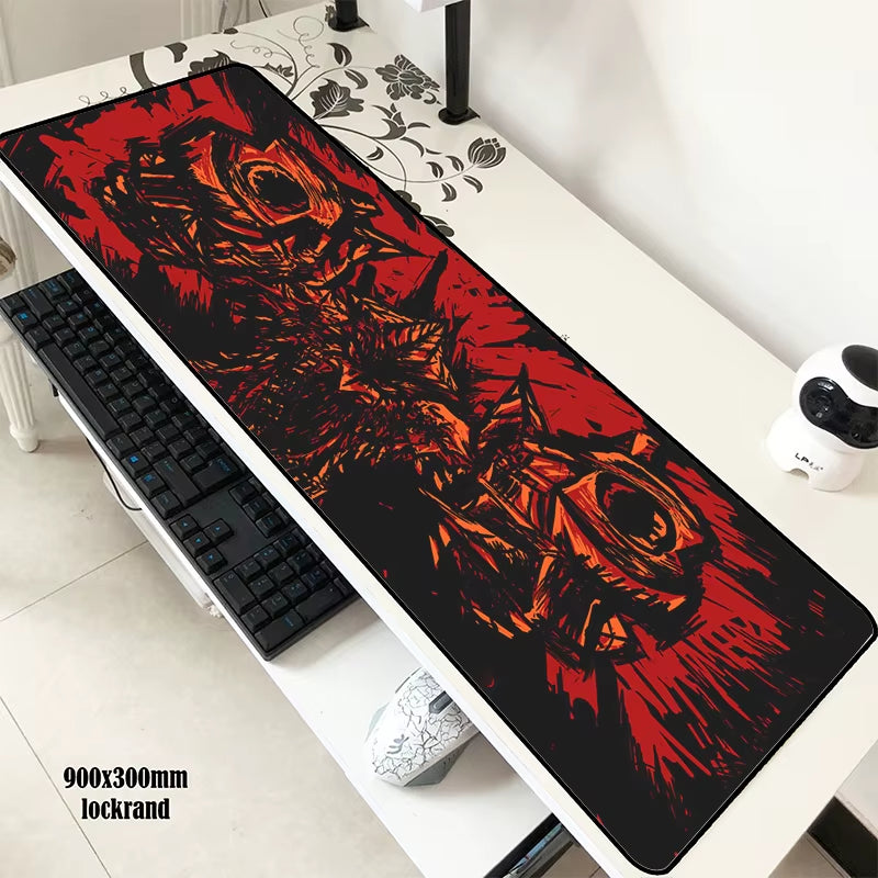 Abstract Red Mousepad Gamer 900X300X3Mm Gaming Mouse Pad Best Notebook Pc Accessories Christmas Gifts Padmouse Ergonomic Mats
