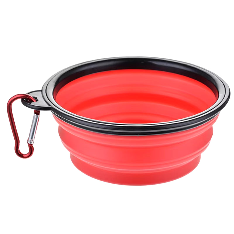 Large Collapsible Silicone Dog Bowl - Portable Travel Feeder for Pets (350/1000Ml)