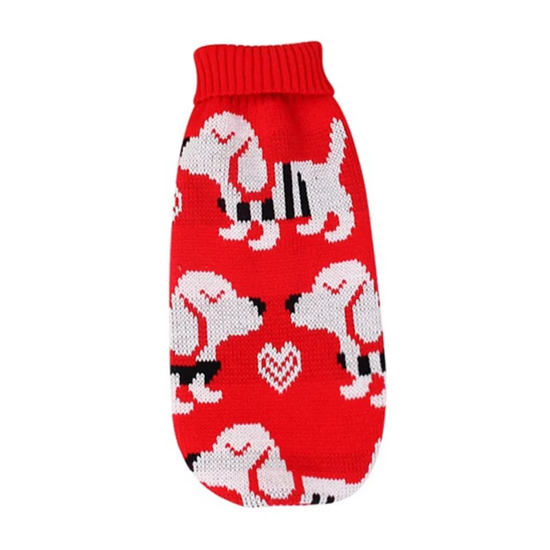 Cozy Knitted Pet Sweater - Stylish Winter Coat for Small to Medium Dogs and Cats