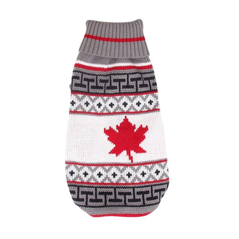 Cozy Knitted Pet Sweater - Stylish Winter Coat for Small to Medium Dogs and Cats