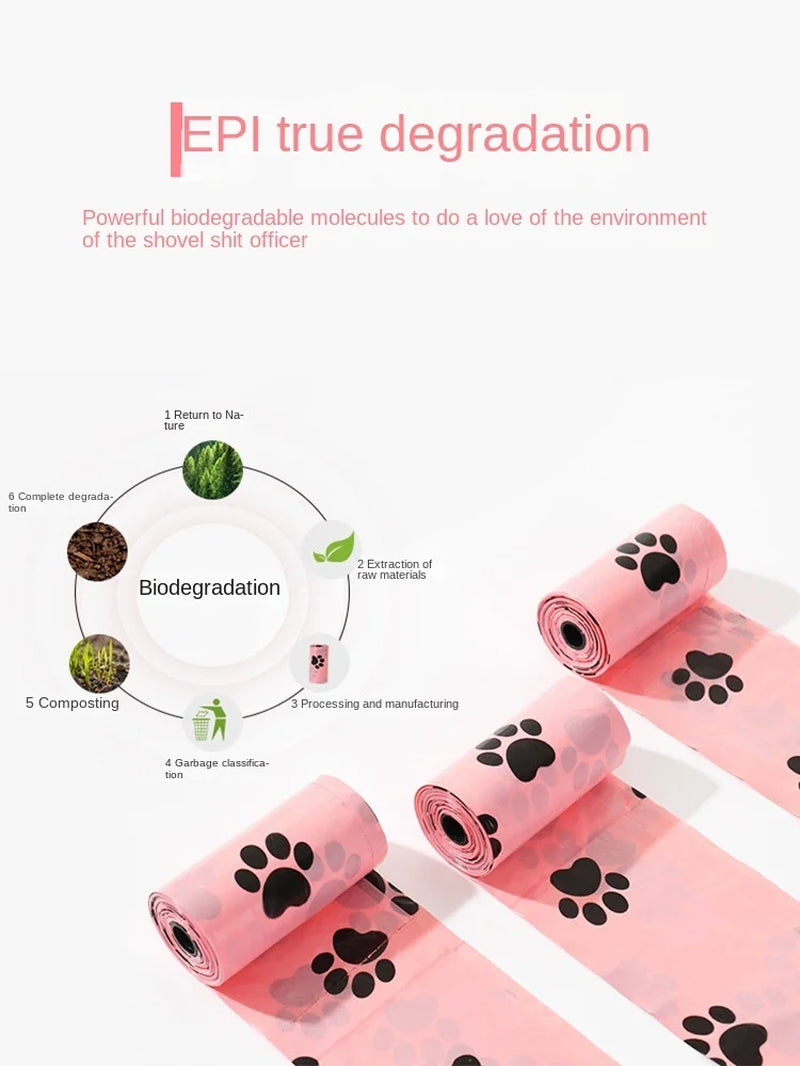 EPI Intensification Biodegradable Dog Poop Bags with Dispenser – Eco-Friendly Pet Waste Solution