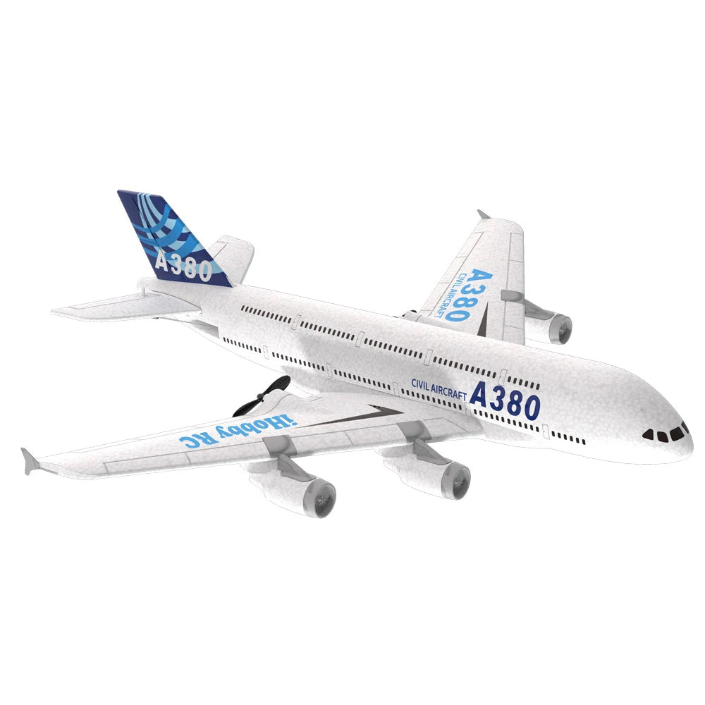 A380 2CH 3CH RC Airplane Airbus EPP Foam Aircraft Toy 2.4G Glide Fixed Wing RTF Plane Outdoor Toys Drone Children Birthday Gifts