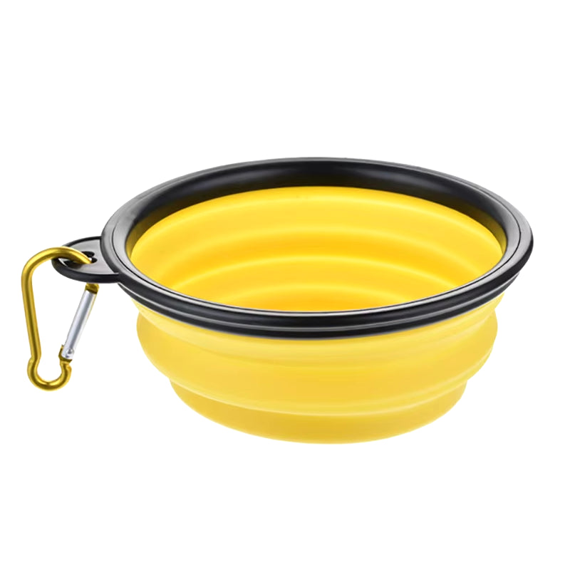 Large Collapsible Silicone Dog Bowl - Portable Travel Feeder for Pets (350/1000Ml)