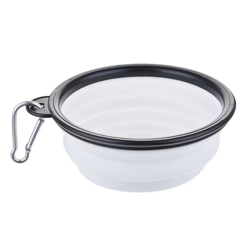 Large Collapsible Silicone Dog Bowl - Portable Travel Feeder for Pets (350/1000Ml)