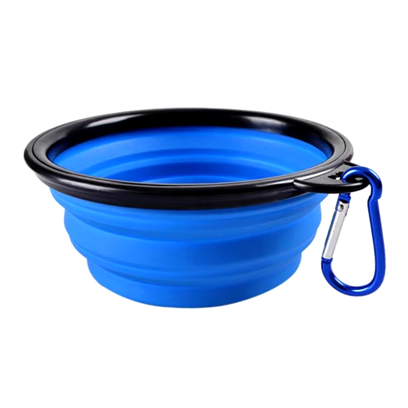 Large Collapsible Silicone Dog Bowl - Portable Travel Feeder for Pets (350/1000Ml)