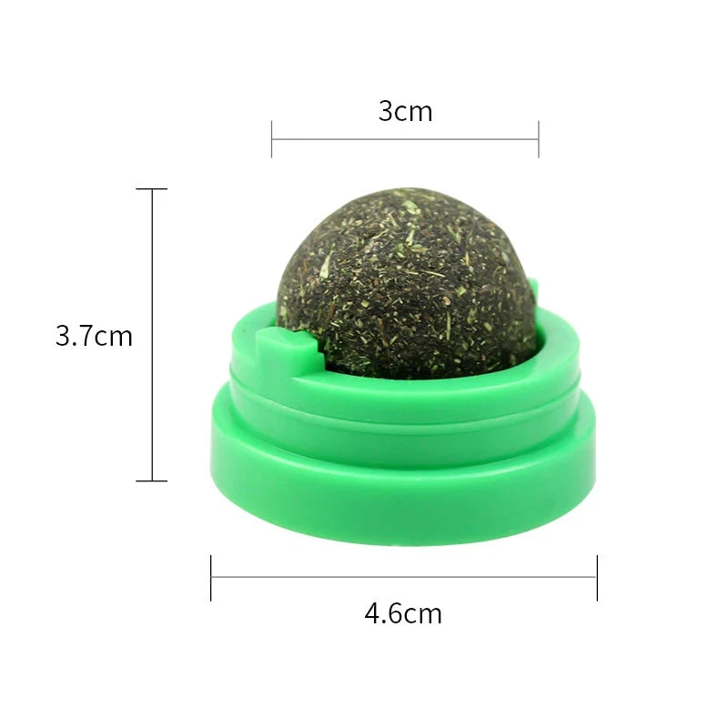 Natural Catnip Wall Ball Toy - Healthy Scratchers & Treats for Happy Cats!