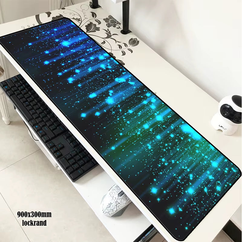 Abstract Red Mousepad Gamer 900X300X3Mm Gaming Mouse Pad Best Notebook Pc Accessories Christmas Gifts Padmouse Ergonomic Mats
