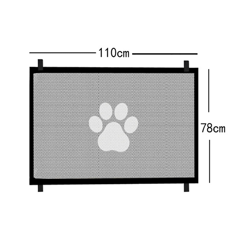 Durable Dog Gate Mesh with 4 Hooks - Indoor & Outdoor Safety Enclosure for Pets