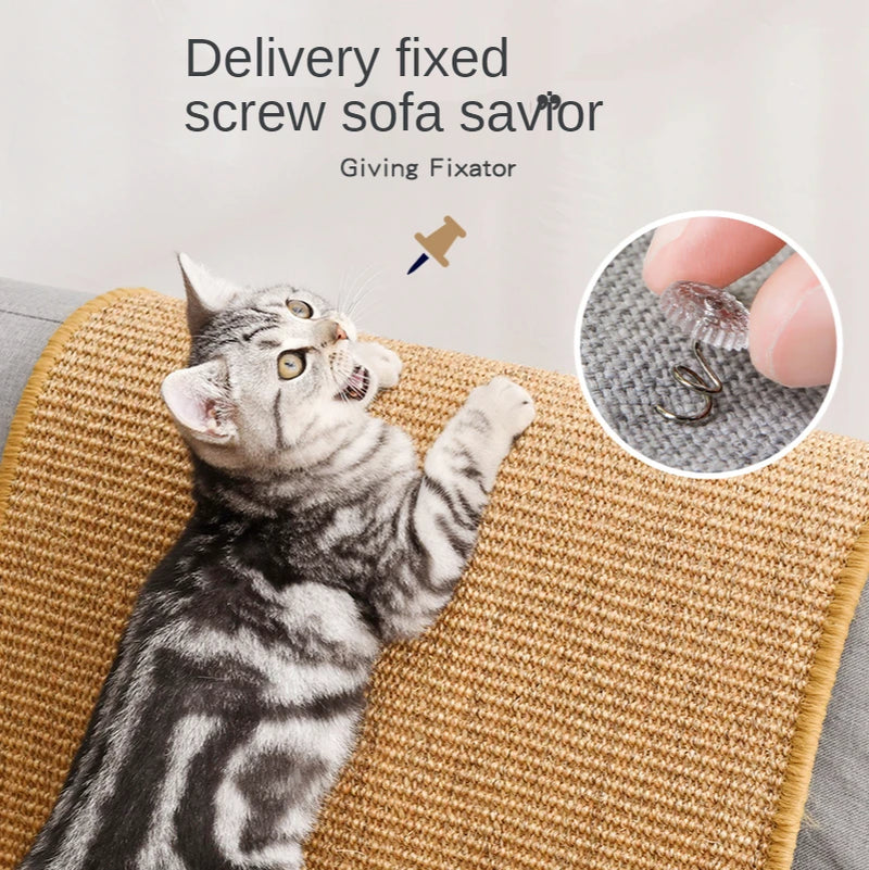 Ultimate Cat Scratcher Sisal Mat - Protect Your Furniture & Keep Your Cat's Nails Sharp!