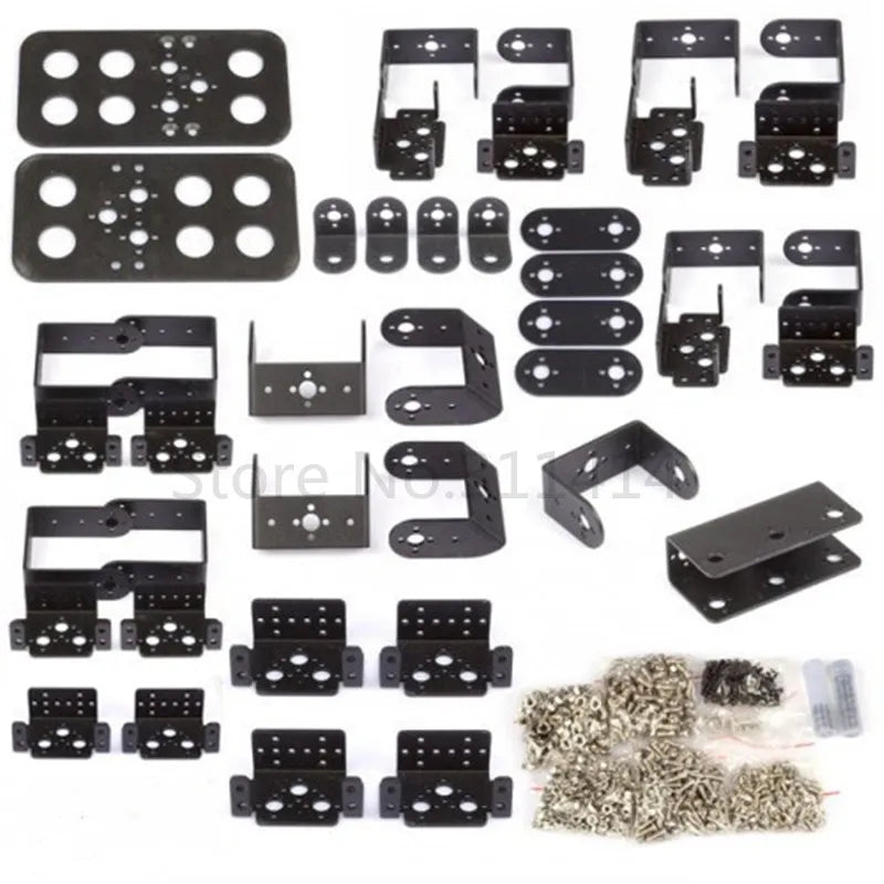 1Set 17DOF Biped Humanoid Educational Robot Kit Servo Bracket Robot Parts Walking Robot DIY for Hobbyists Robot Competition