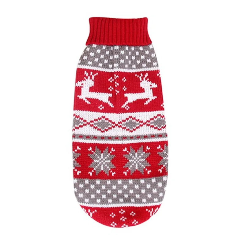 Cozy Knitted Pet Sweater - Stylish Winter Coat for Small to Medium Dogs and Cats