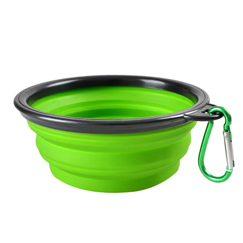 Large Collapsible Silicone Dog Bowl - Portable Travel Feeder for Pets (350/1000Ml)